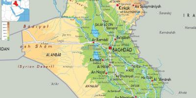 이라크의 지도 geography