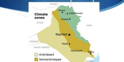 이라크의 지도는 기후