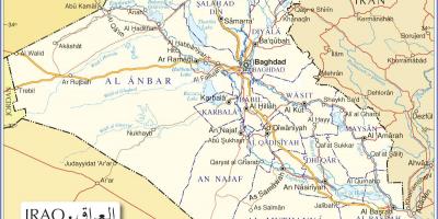 이라크의 지도 도로